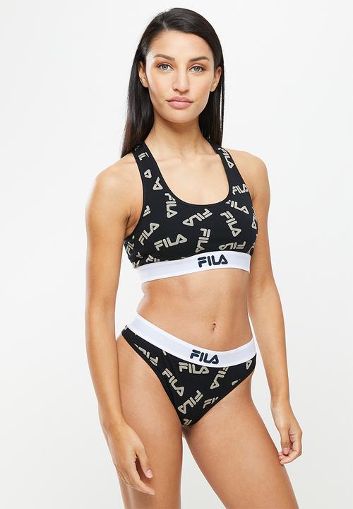 FILA - L22 2 pack thong - white & black aop