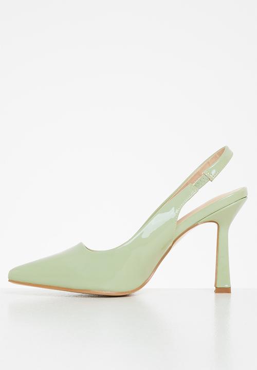edit - Close toe sling-back - sage