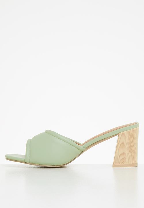 edit - Katrina mule block heel - sage