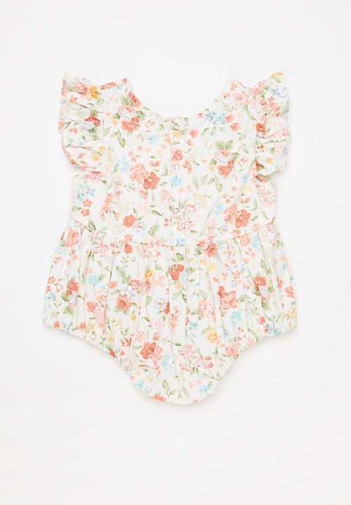 Pop Candy - Girls floral romper - multi
