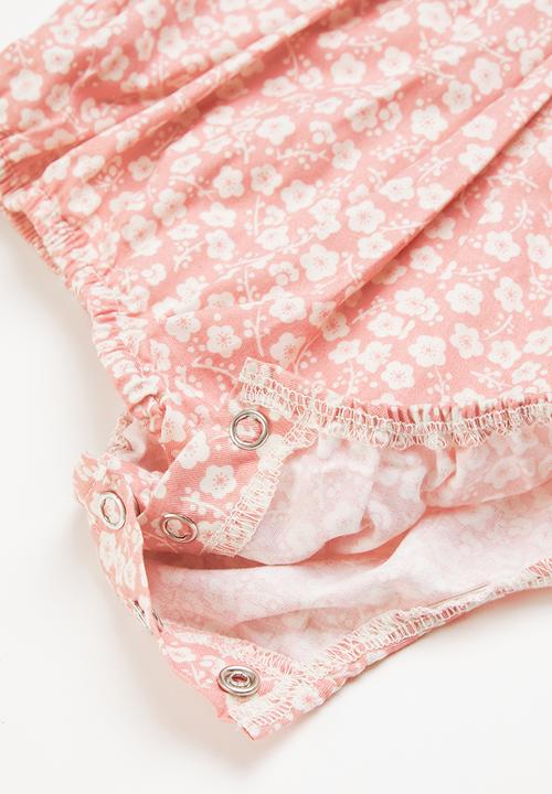 Pop Candy - Girls floral romper & headband set - pink
