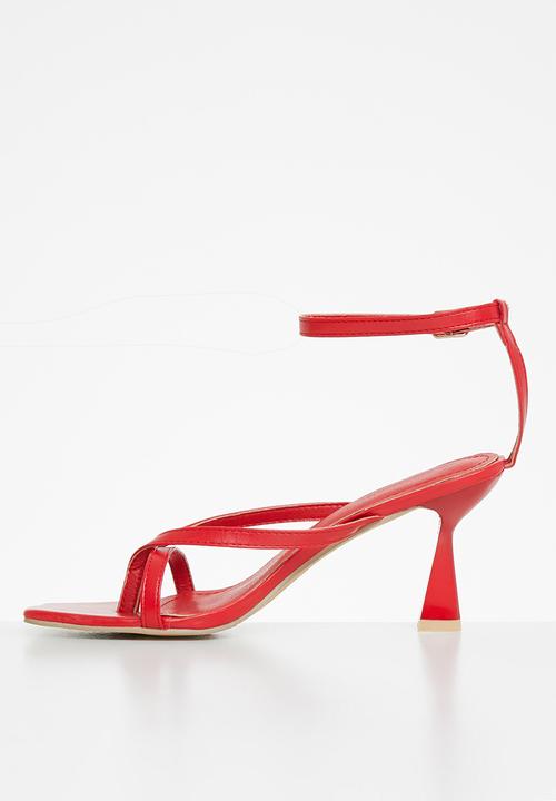 Superbalist - Leizel ankle strap stilleto - red