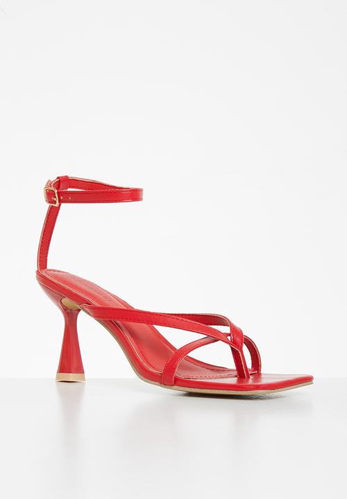 Superbalist - Leizel ankle strap stilleto - red