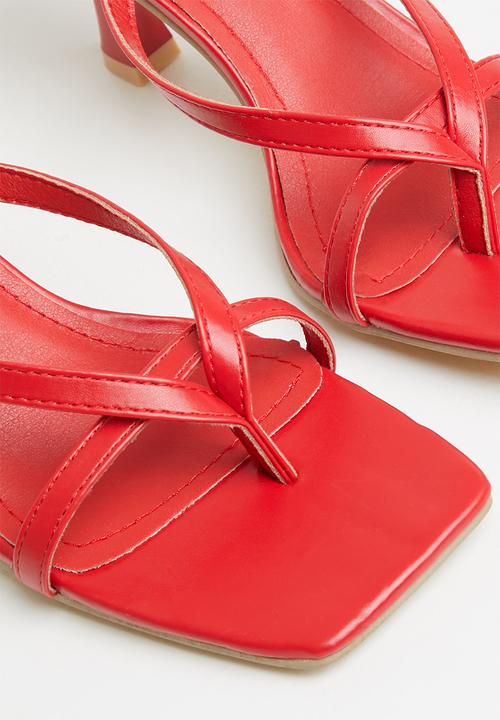 Superbalist - Leizel ankle strap stilleto - red