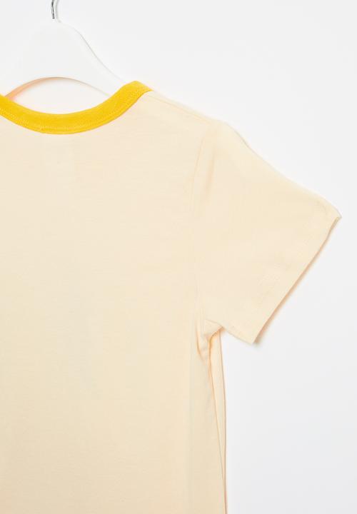 Pop Candy - Boys tee - white & yellow