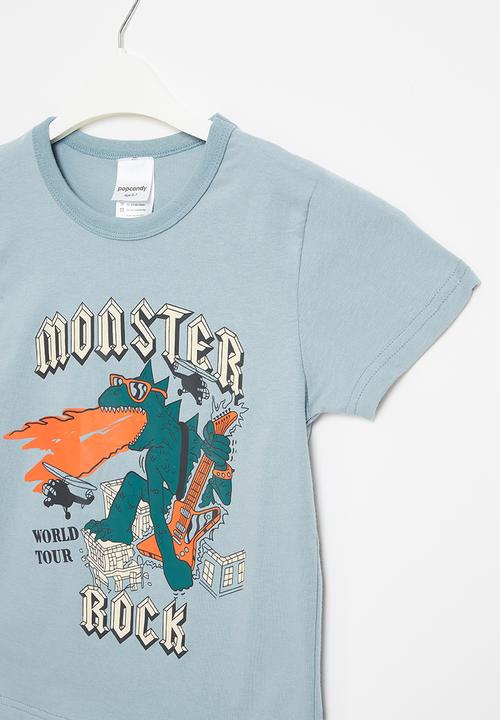 Pop Candy - Monster rock tee - blue