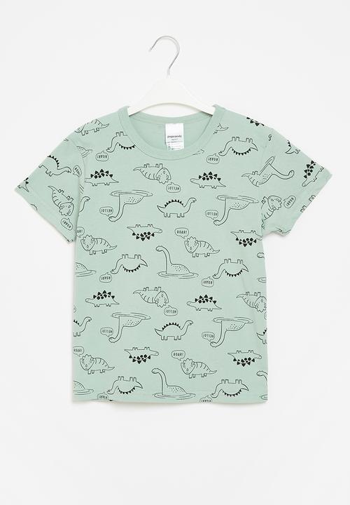 Pop Candy - Boys dino tee - sage