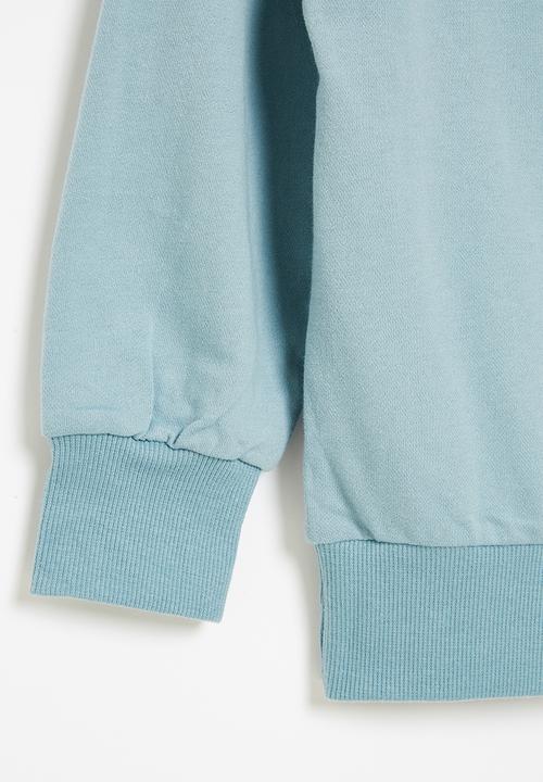 Pop Candy - Boys dino sweatshirt - baby blue