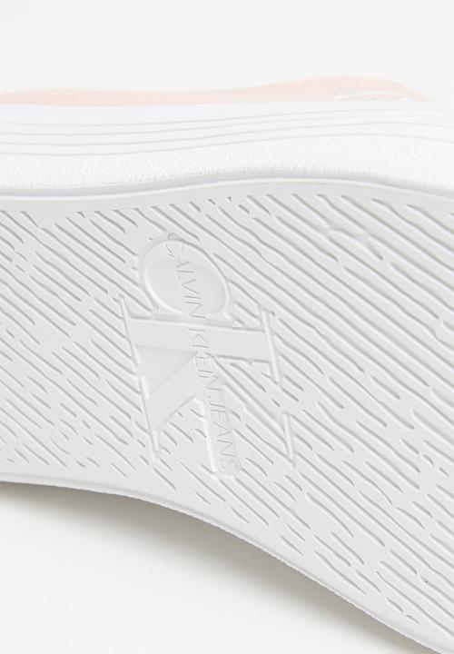 Calvin Klein - Vulcanized flatform laceup co - rose smoke