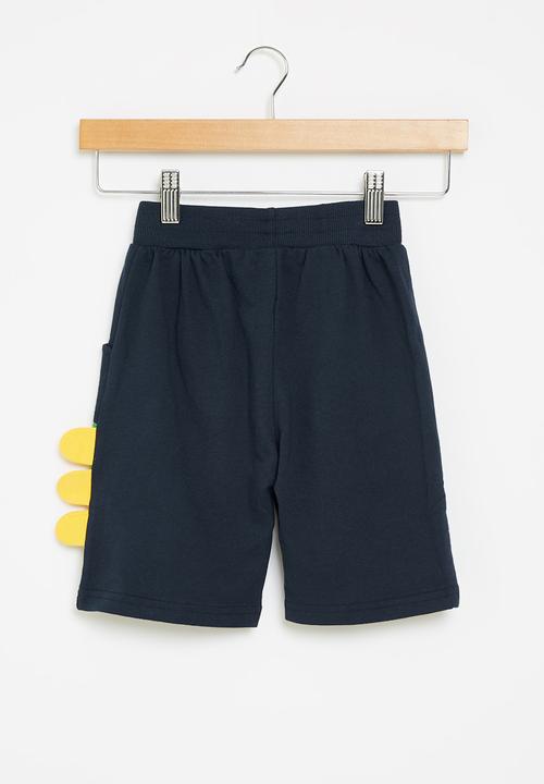 Pop Candy - Boys dino sweat shorts - navy