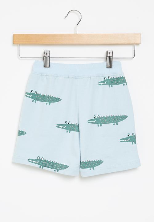 Pop Candy - Boys crocodile shorts - blue