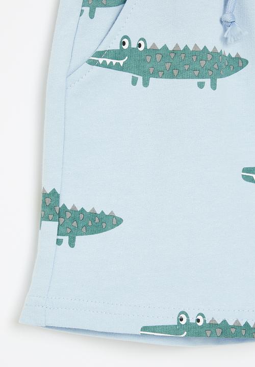 Pop Candy - Boys crocodile shorts - blue