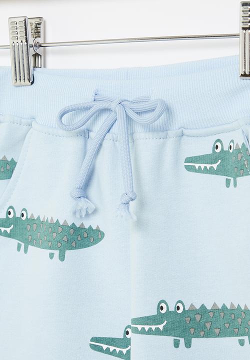Pop Candy - Boys crocodile shorts - blue