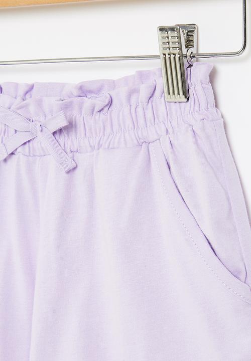 Pop Candy - Girls elasticated waist shorts - purple