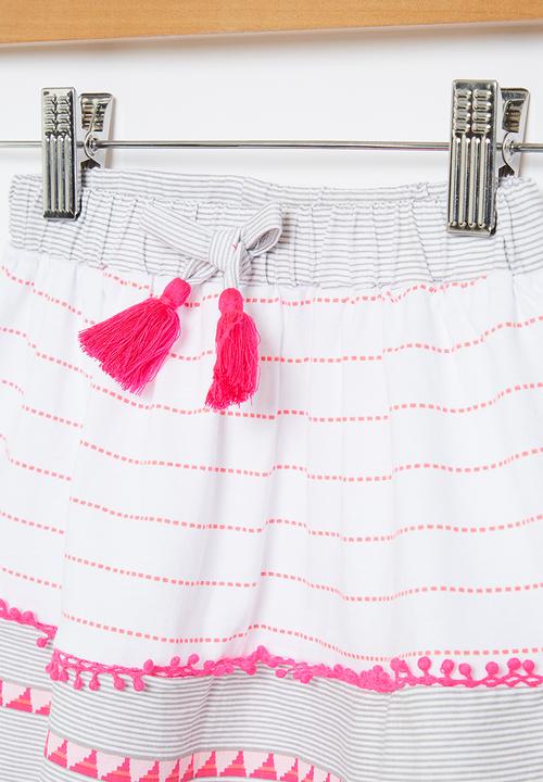 Pop Candy - Girls skirt - white & pink