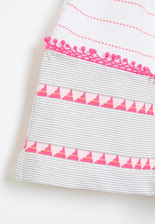 Pop Candy - Girls skirt - white & pink
