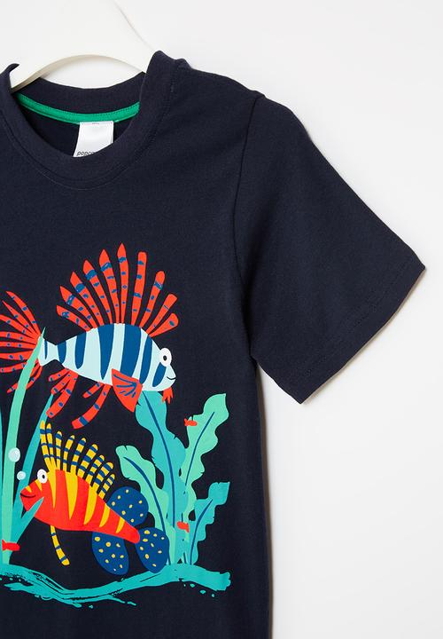 Pop Candy - Boys printed tee - navy