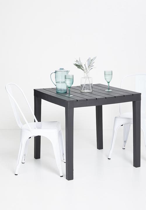 H&S - Square table - black