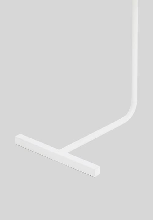 Sixth Floor - L shaped metal side table - white