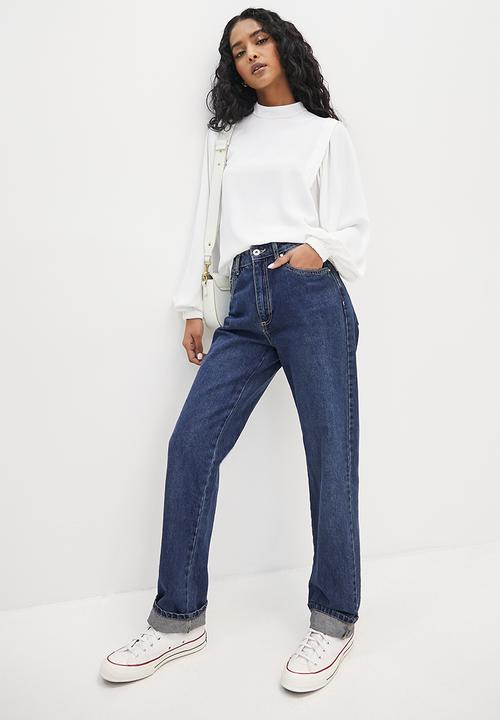 Superbalist - Shoulder pleat detail blouse - ivory