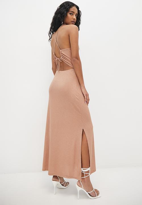 VELVET - Dressy rib mi daxi tank dress - make-up