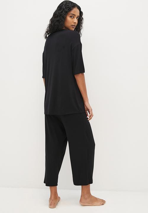 Superbalist - Easy fit sleep set - black