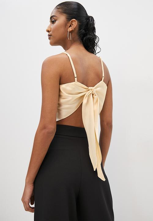 VELVET - Hanky top - sand