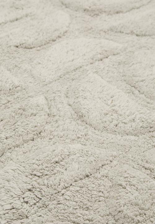 Sixth Floor - Circle cotton woven bath mat - pumice stone