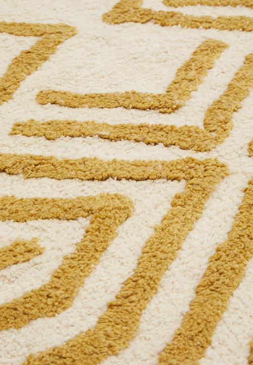 Sixth Floor - Cotton tufted bath mat - yellow