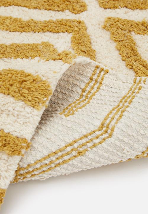 Sixth Floor - Cotton tufted bath mat - yellow