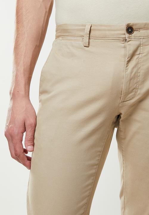 MANGO - Trousers barna - neutral
