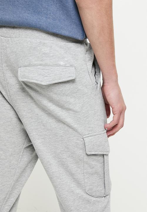 Brave Soul - Gauze jogger - grey melange