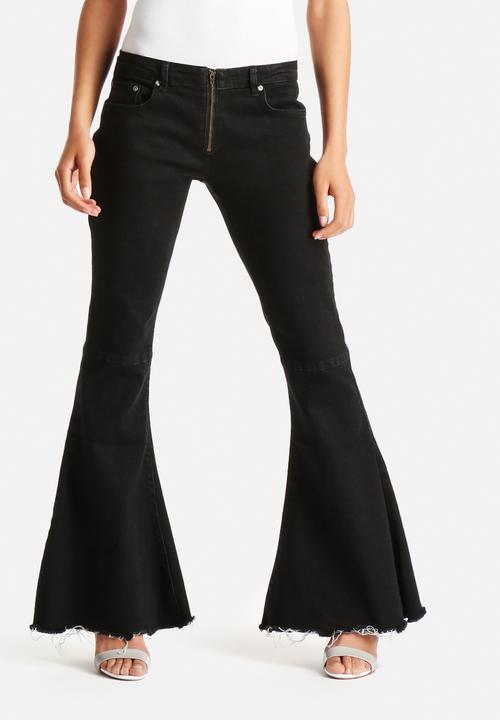 Glamorous - Flare Zip Jeans 