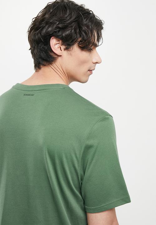 adidas Performance -  Strength Aeroready Graphic Men Training T-Shirt- green oxide