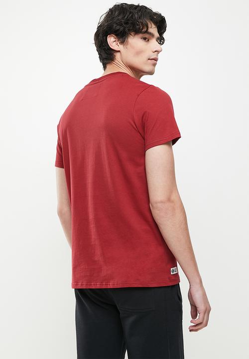 Aca Joe - Aca joe embroidery crew tee short sleeve - maroon