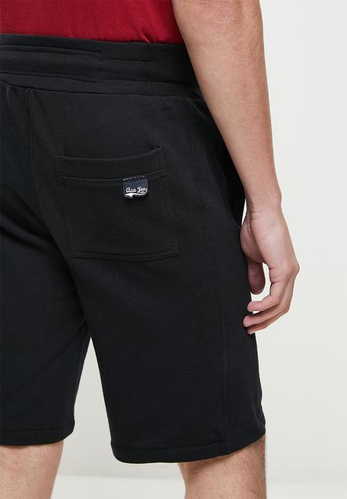 Aca Joe - Aca joe small hq logo fleece short - caviar