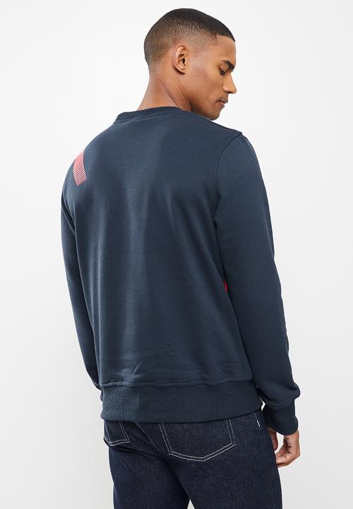 Diadora - Calore sweat - navy & red