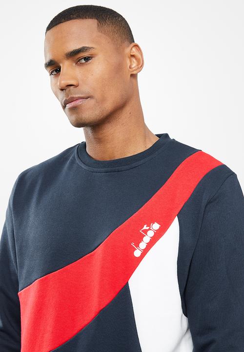 Diadora - Calore sweat - navy & red