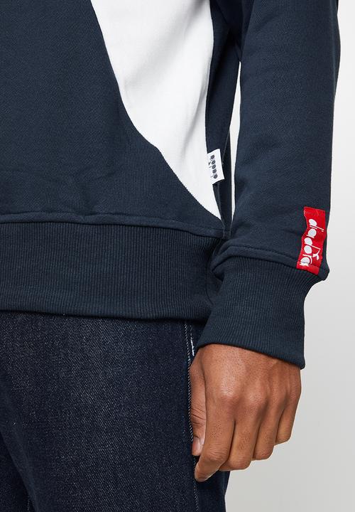 Diadora - Calore sweat - navy & red