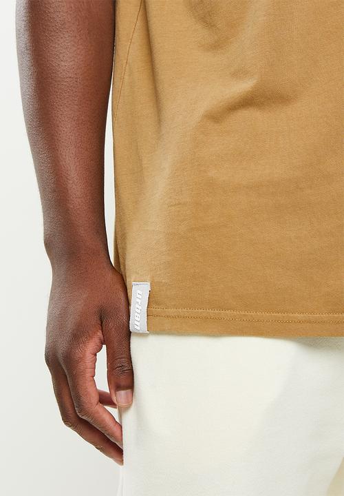 urban° - Urban pigment dyed pocket tee - brown