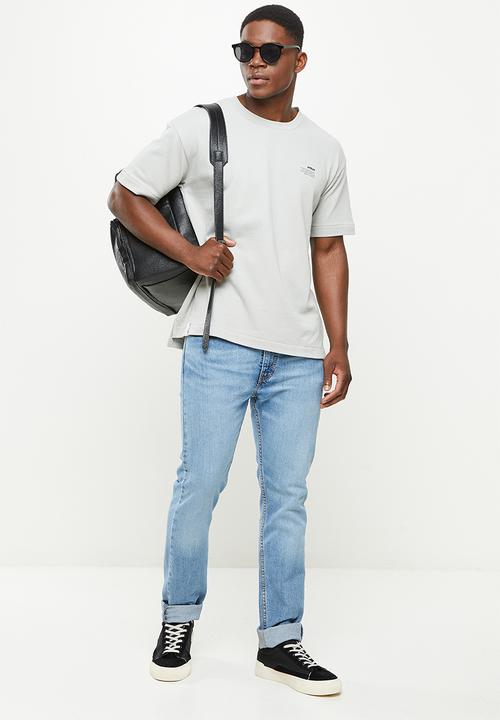urban° - Urban oversized printed tee - grey