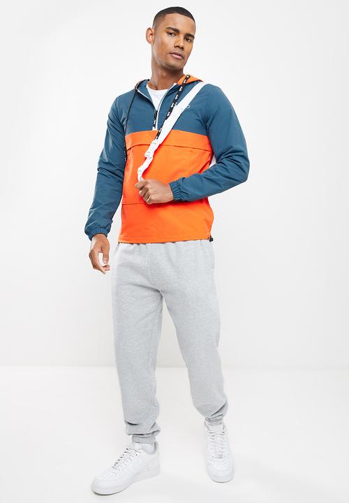 Diadora - Alfredo anorak - orange & teal