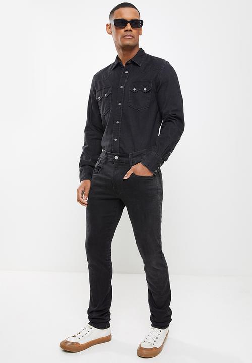 Diesel  - D-leo camicia shirt - black