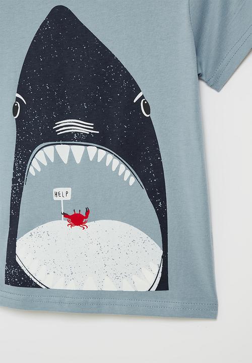 Pop Candy - Shark tee - blue