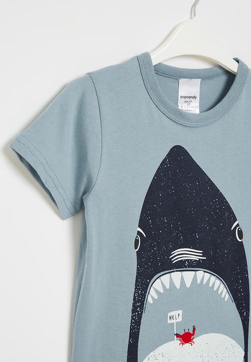 Pop Candy - Shark tee - blue