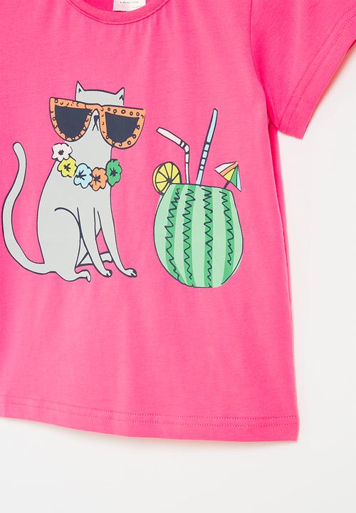 Pop Candy - Printed tee - pink