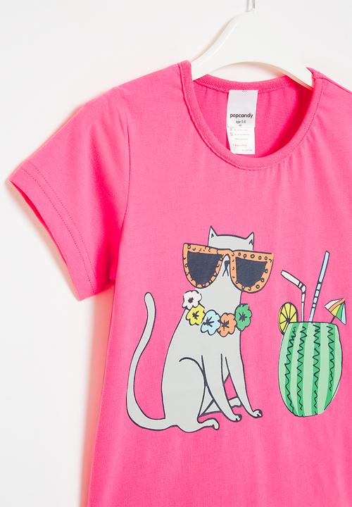 Pop Candy - Printed tee - pink