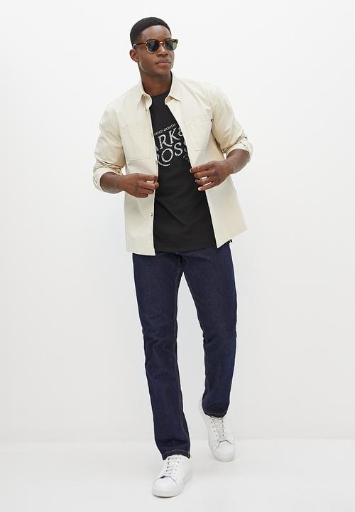Lark & Crosse - L&c graphic crew neck tee - black