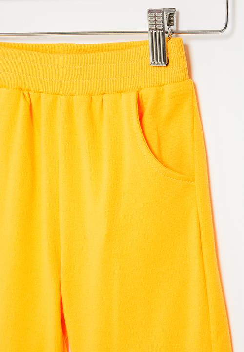 Pop Candy - Boys sweat shorts - yellow