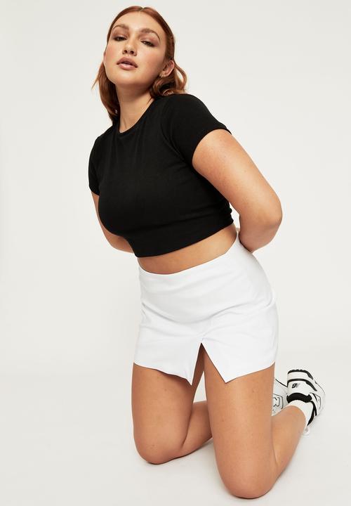 Supré  - Alissa fitted crew top - black